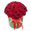Цветы в коробке «Красные розы»